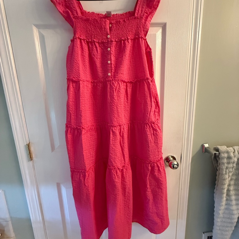 Old Navy Pink Midi Dress